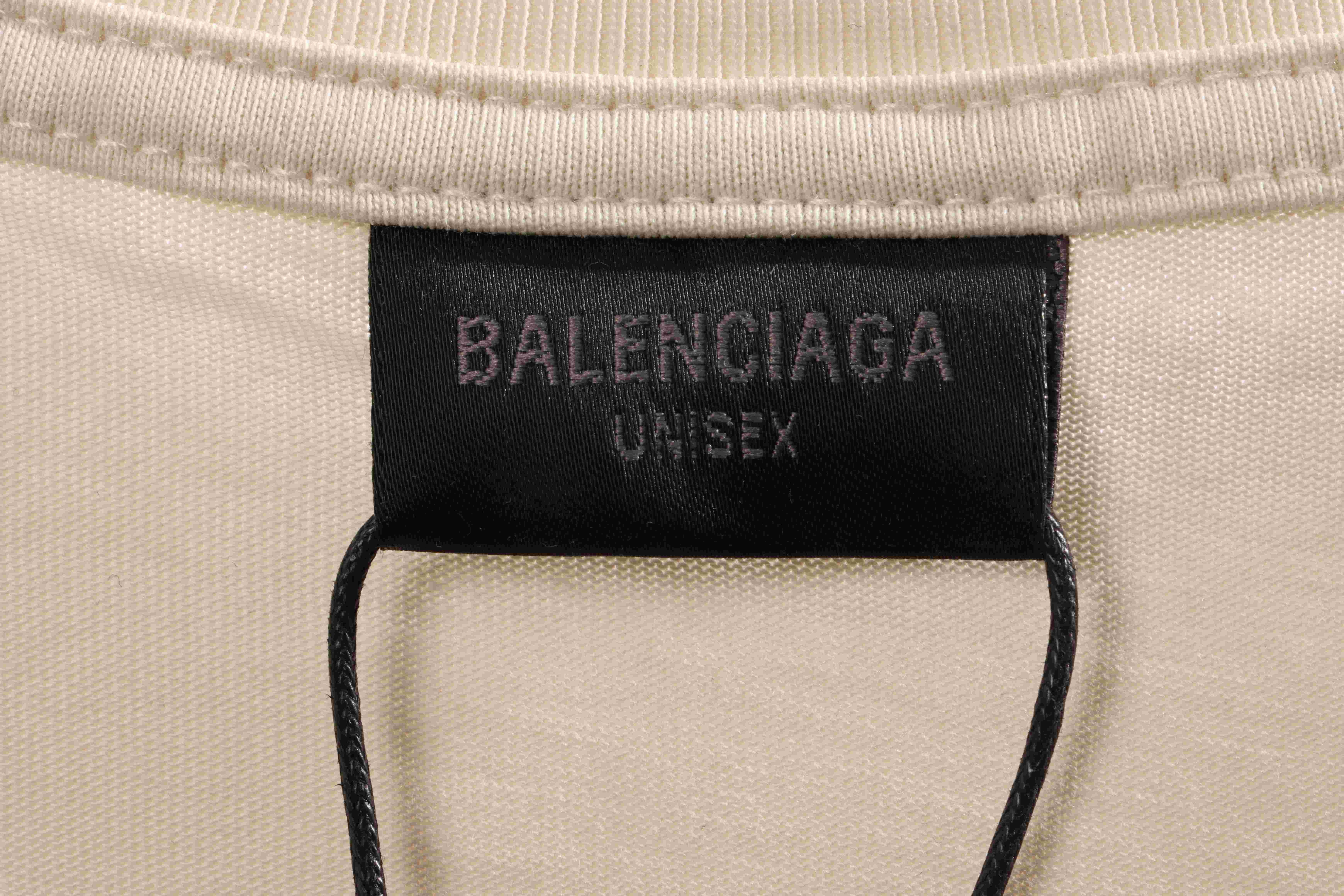 Balenciaga Classic Embroidered Logo Short Sleeve White