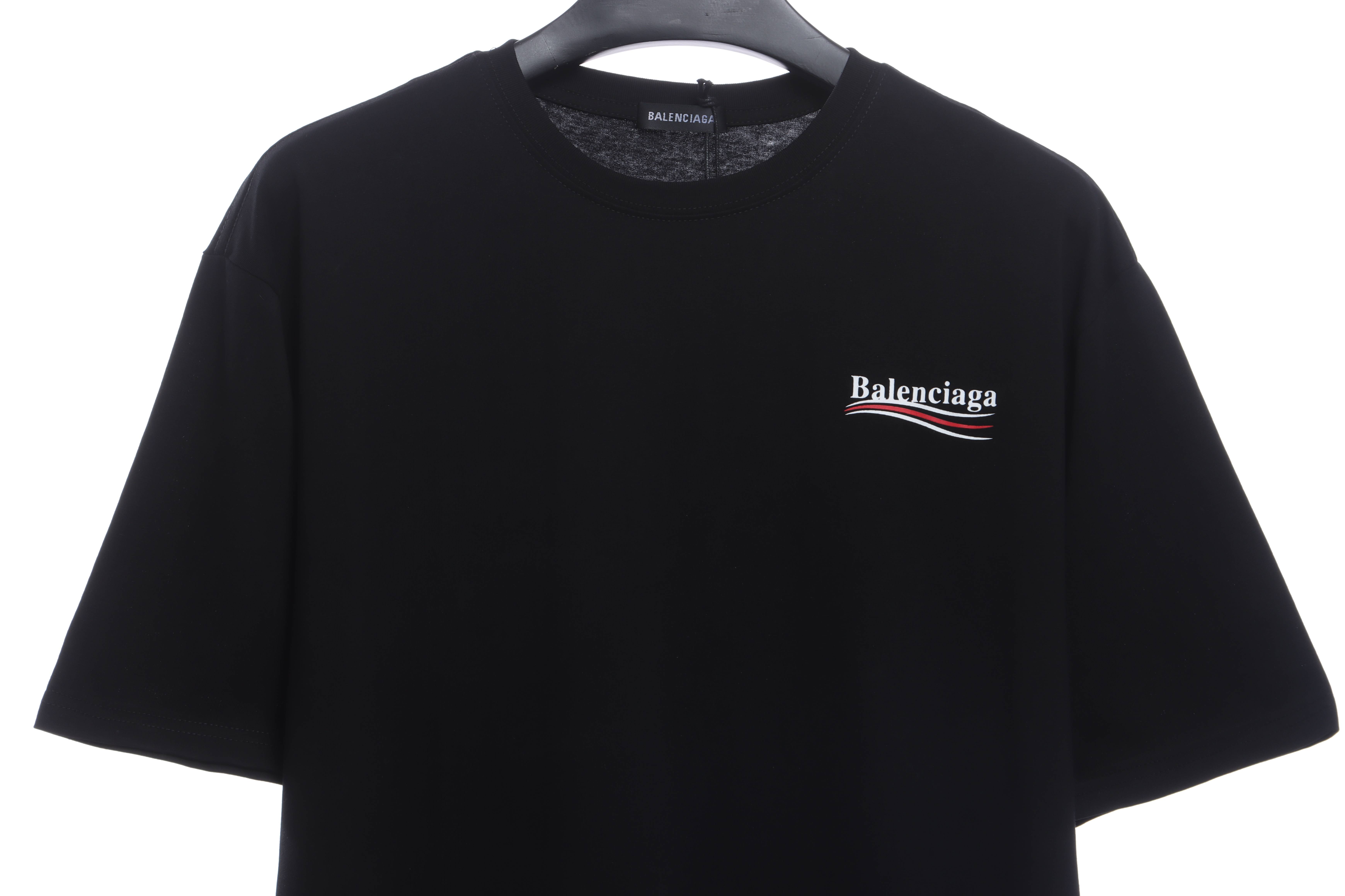 Balenciaga Coca Cola Print Short Sleeve Black