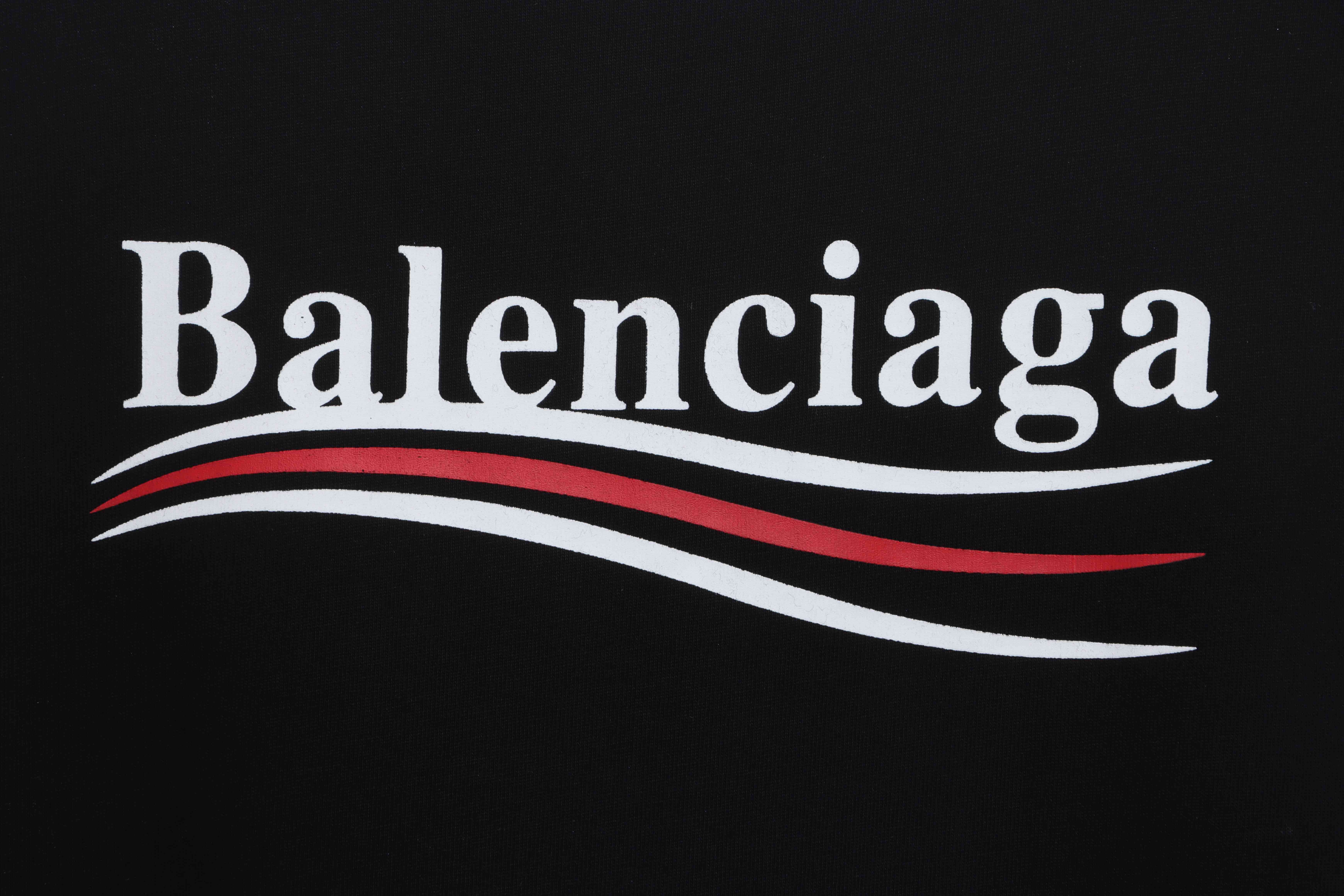 Balenciaga Coca Cola Print Short Sleeve Black