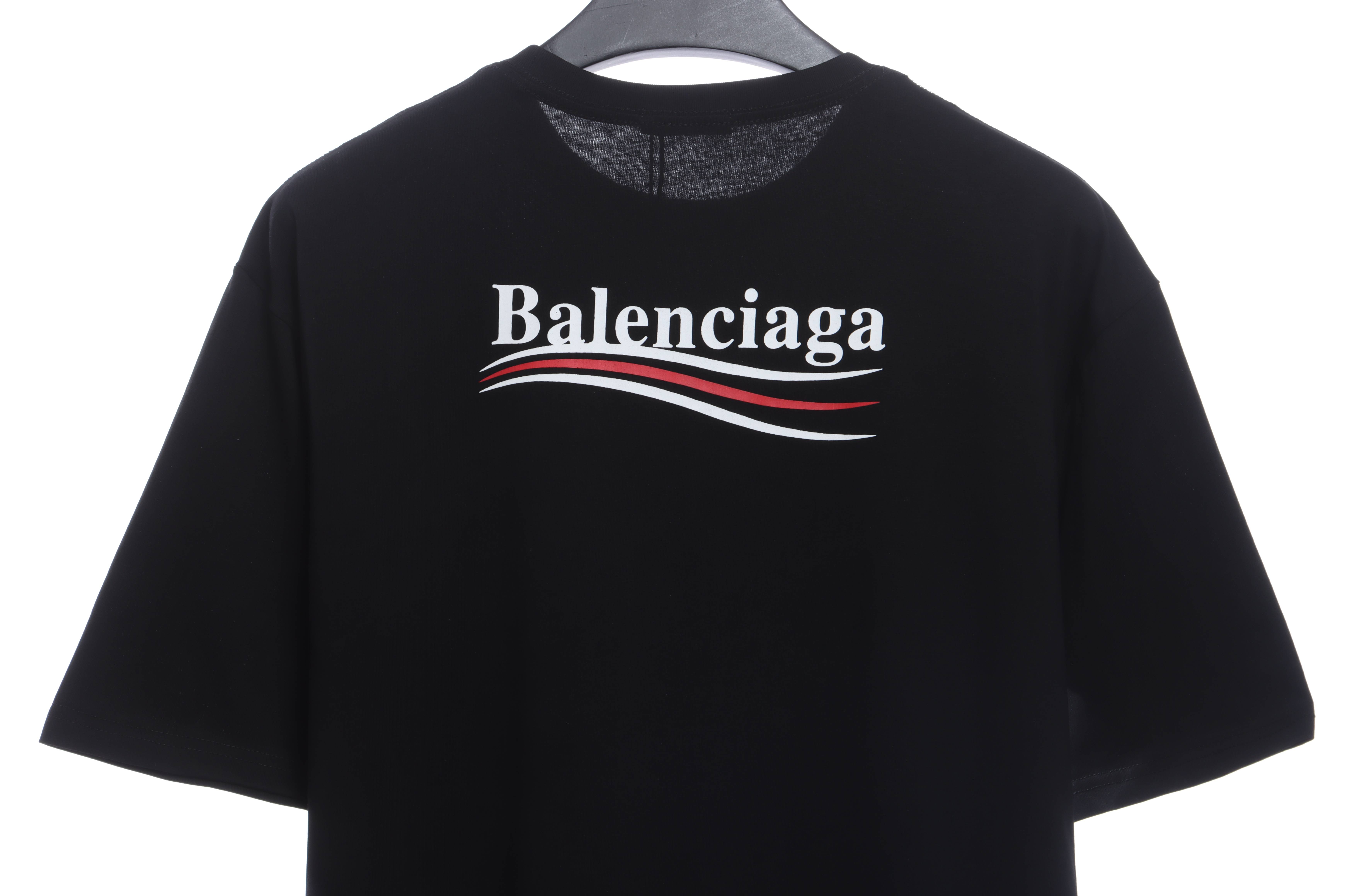 Balenciaga Coca Cola Print Short Sleeve Black