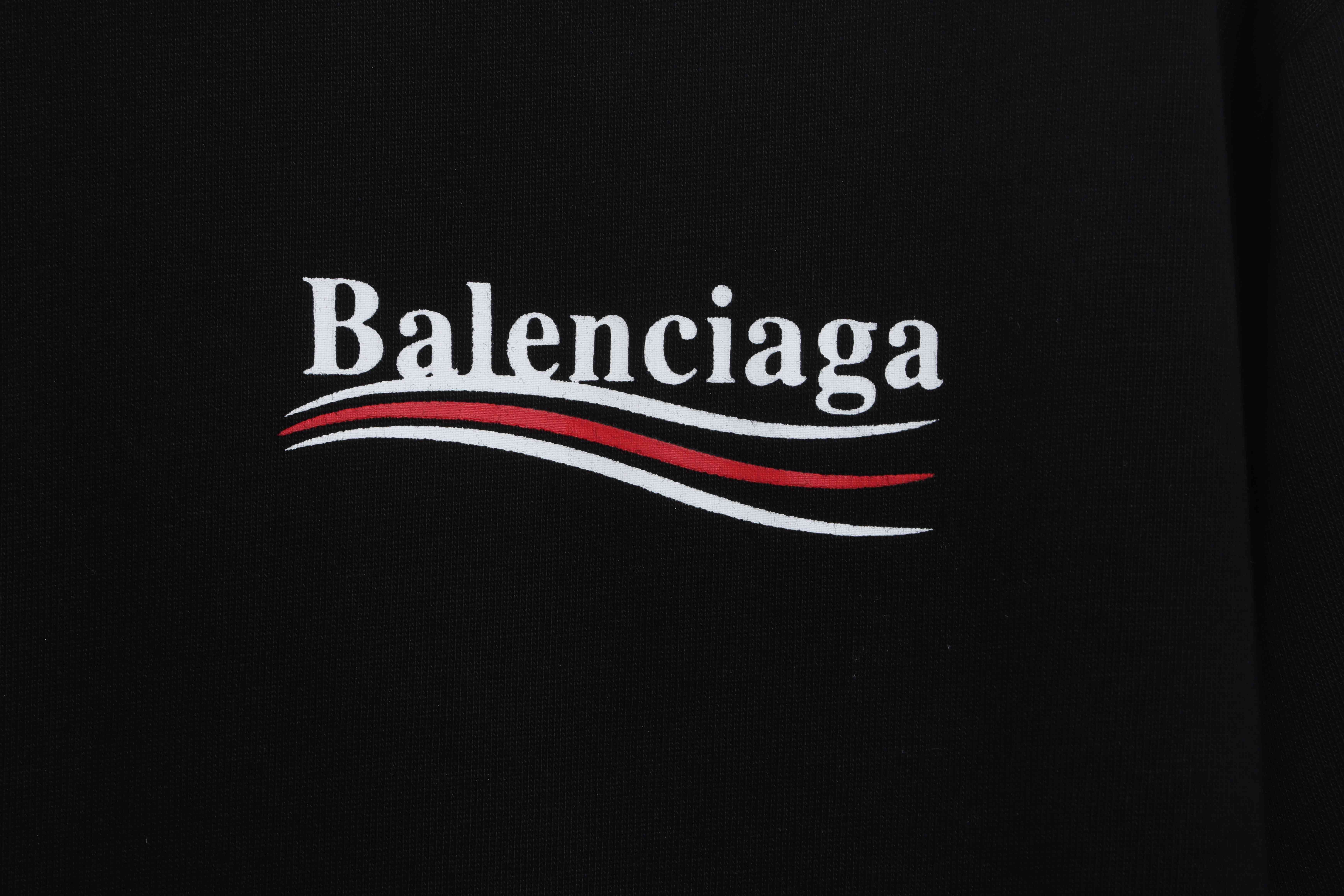 Balenciaga Coca Cola Print Short Sleeve Black