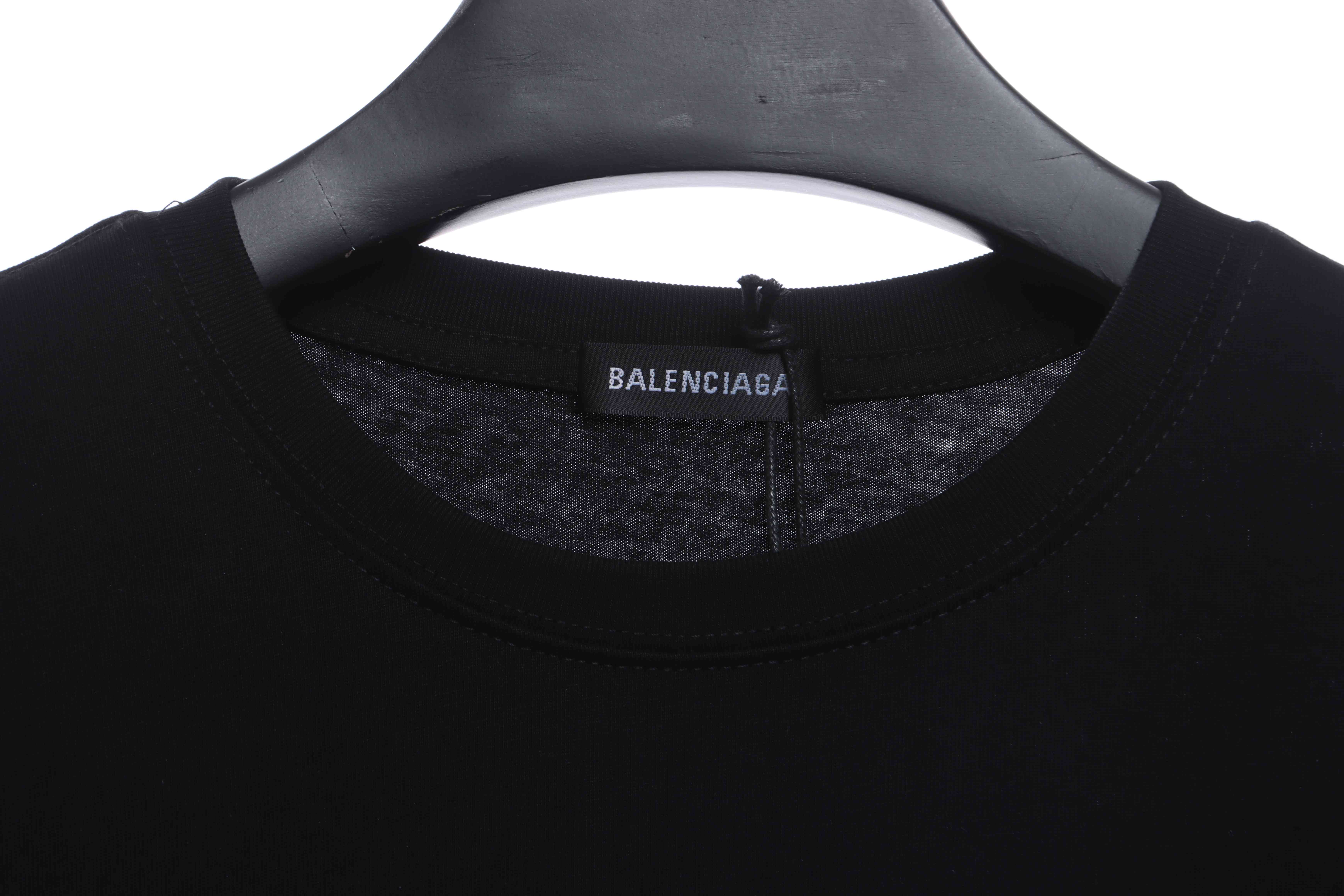 Balenciaga Coca Cola Print Short Sleeve Black