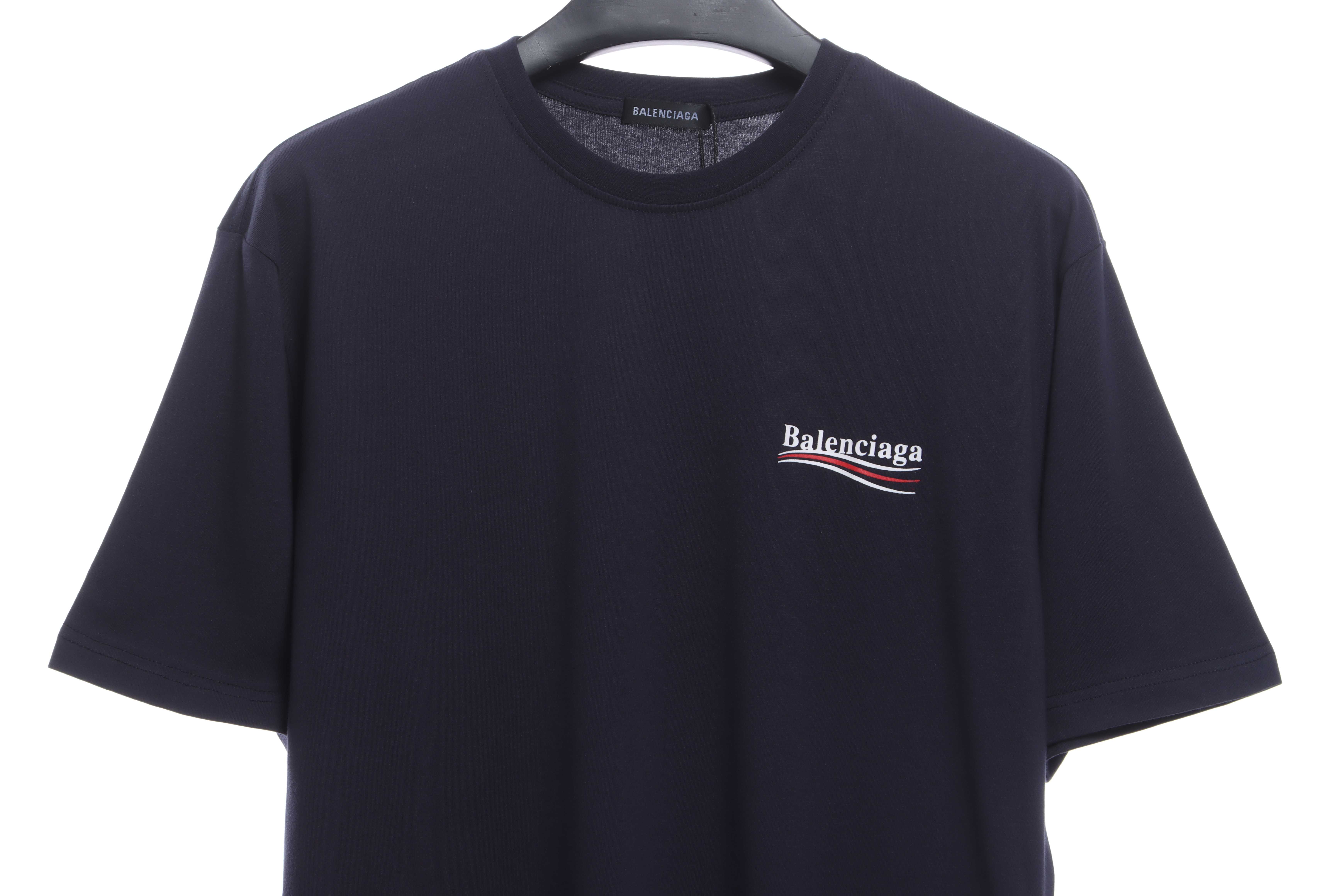 Balenciaga Coca Cola Print Short Sleeve Blue