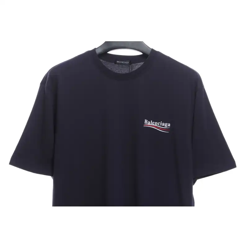 Balenciaga Coca Cola Print Short Sleeve Blue