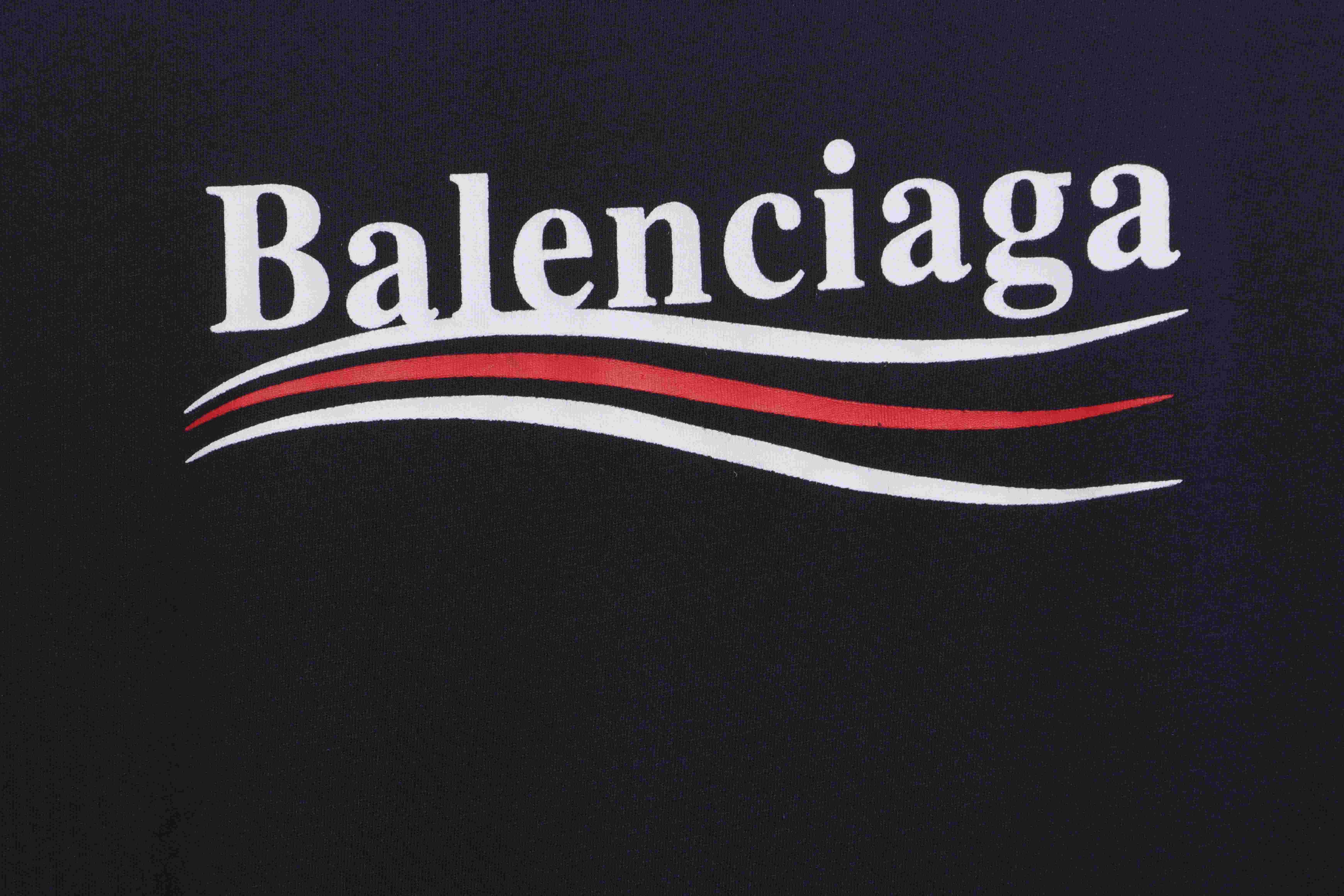 Balenciaga Coca Cola Print Short Sleeve Blue