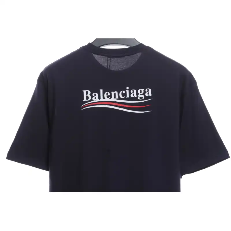Balenciaga Coca Cola Print Short Sleeve Blue