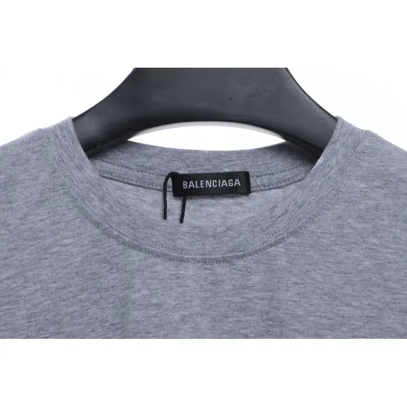 Balenciaga Coca Cola Print Short Sleeve Grey