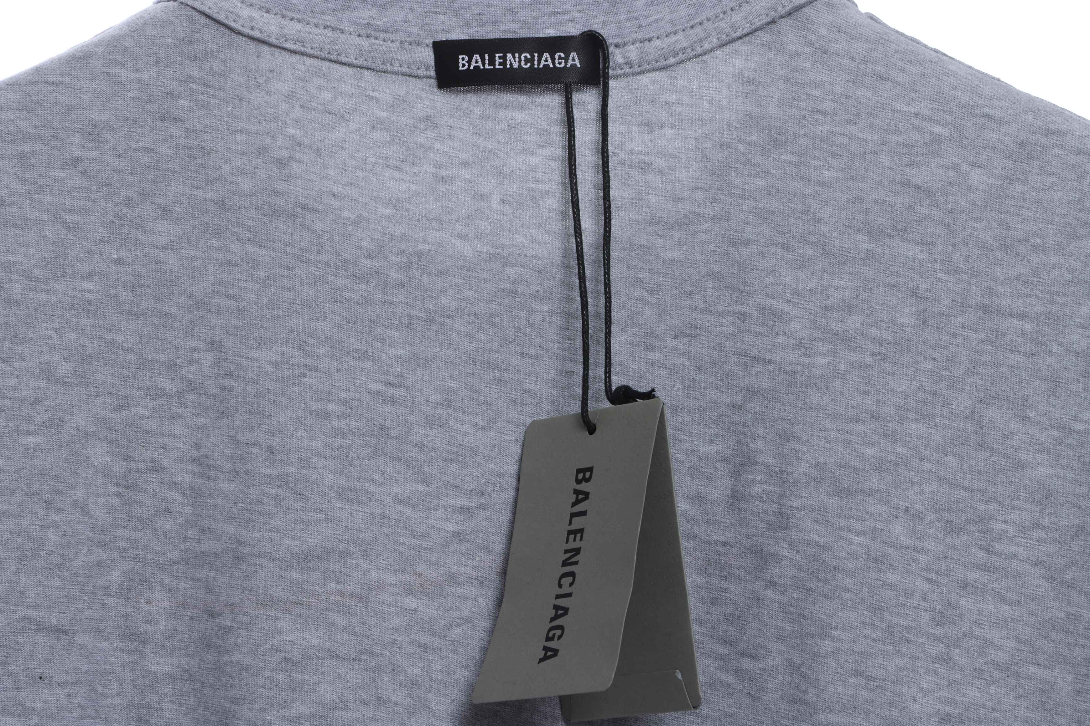 Balenciaga Coca Cola Print Short Sleeve Grey