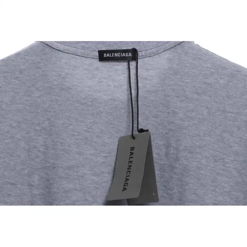 Balenciaga Coca Cola Print Short Sleeve Grey