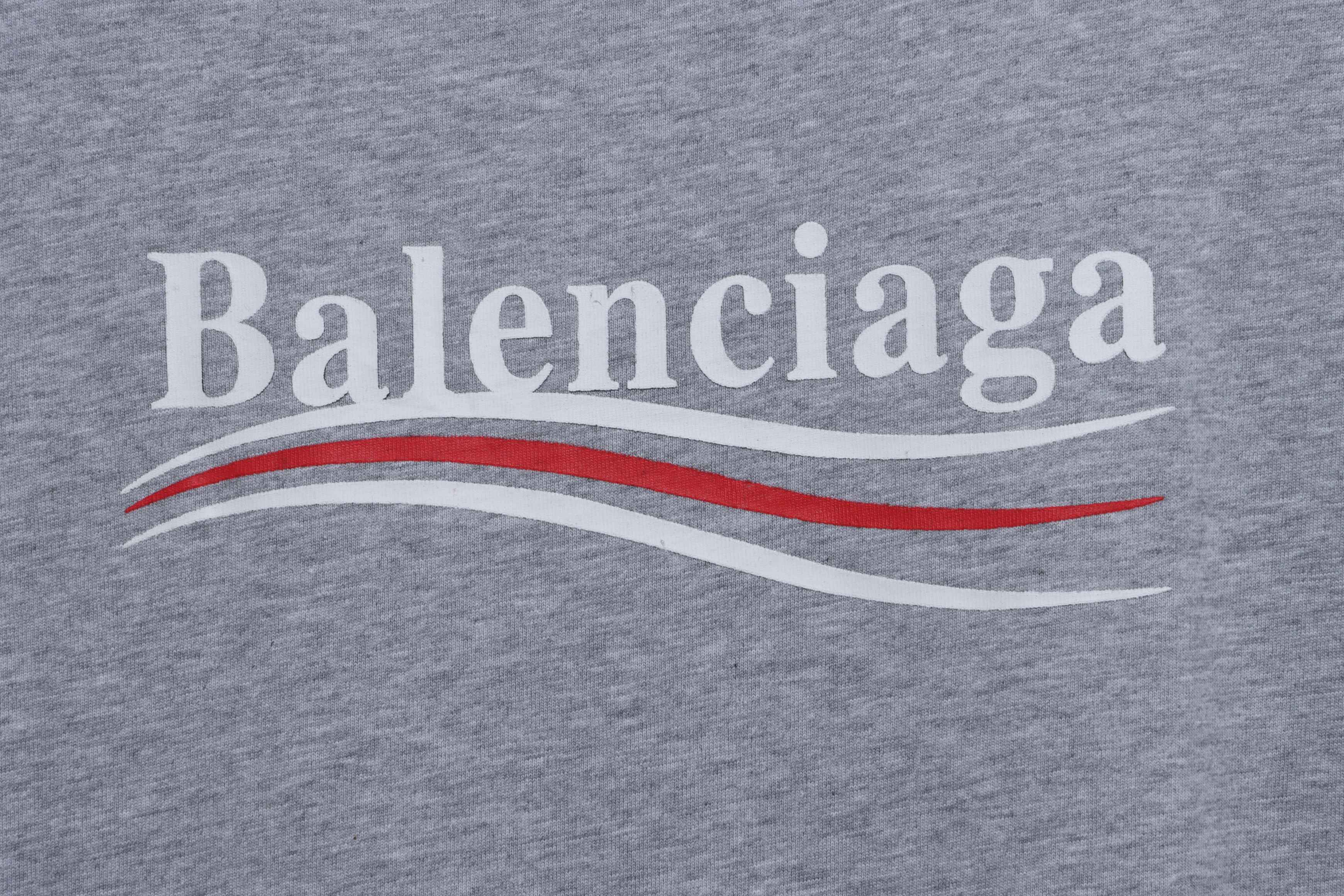 Balenciaga Coca Cola Print Short Sleeve Grey