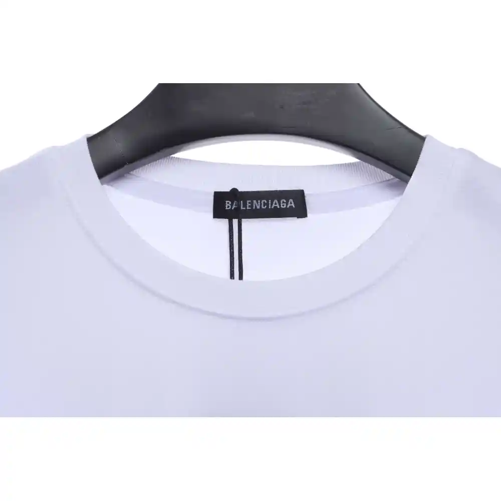 Balenciaga Coca Cola Print Short Sleeve White