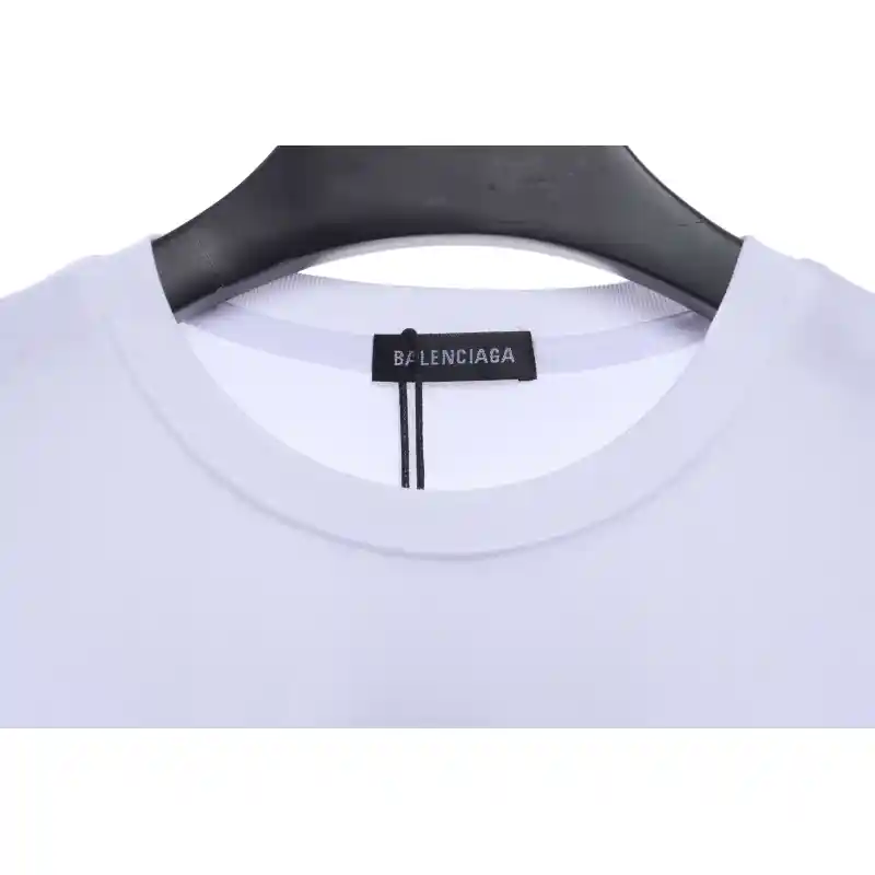 Balenciaga Coca Cola Print Short Sleeve White