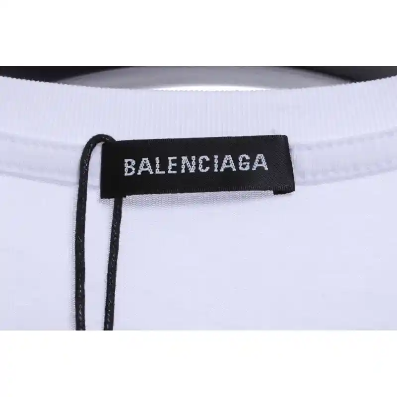 Balenciaga Coca Cola Print Short Sleeve White