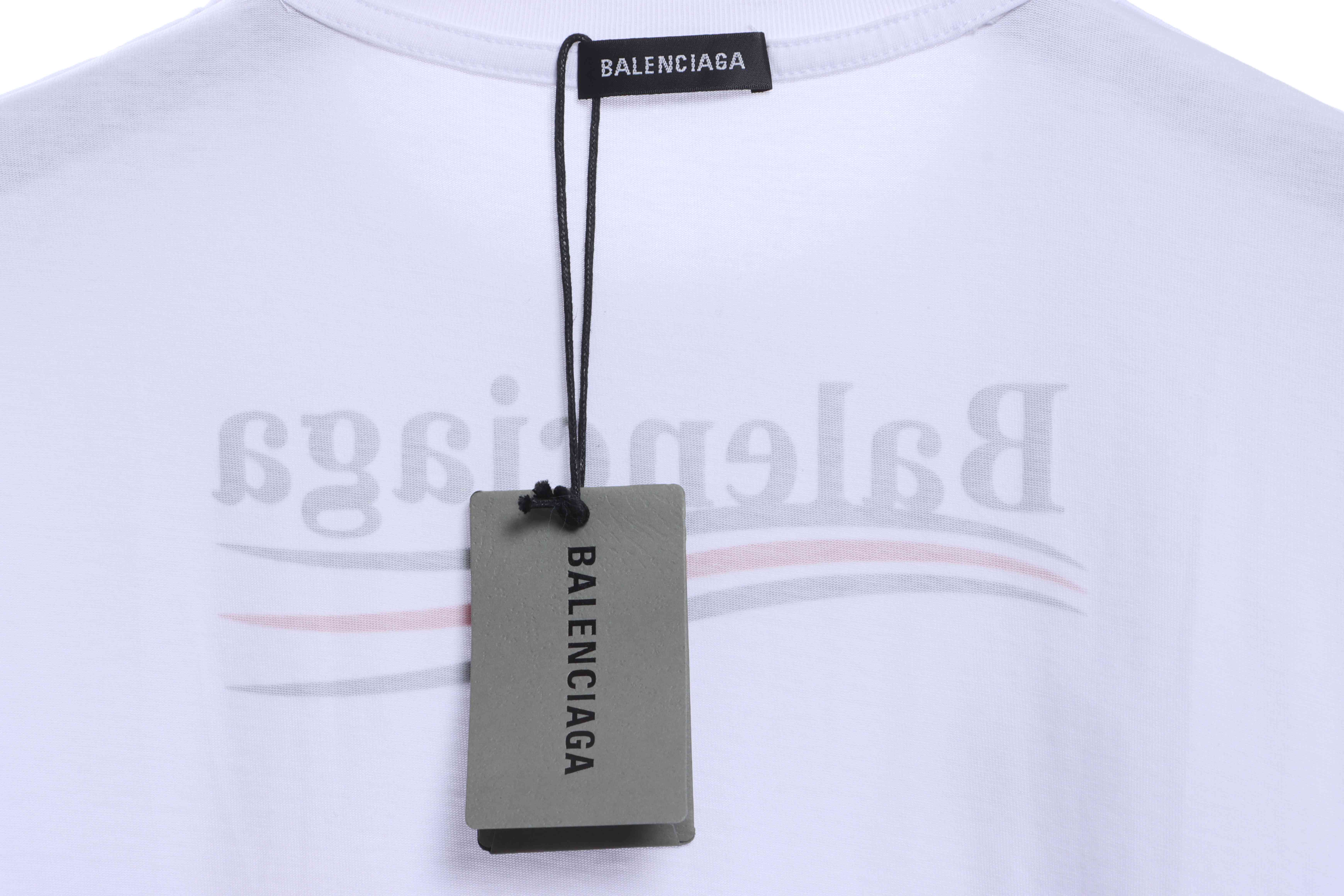 Balenciaga Coca Cola Print Short Sleeve White