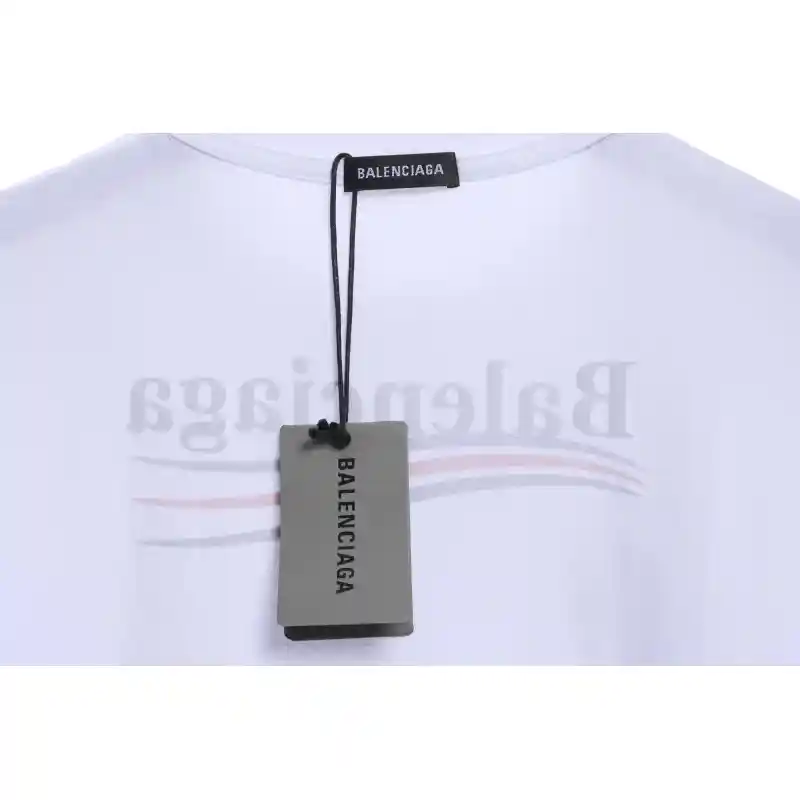 Balenciaga Coca Cola Print Short Sleeve White
