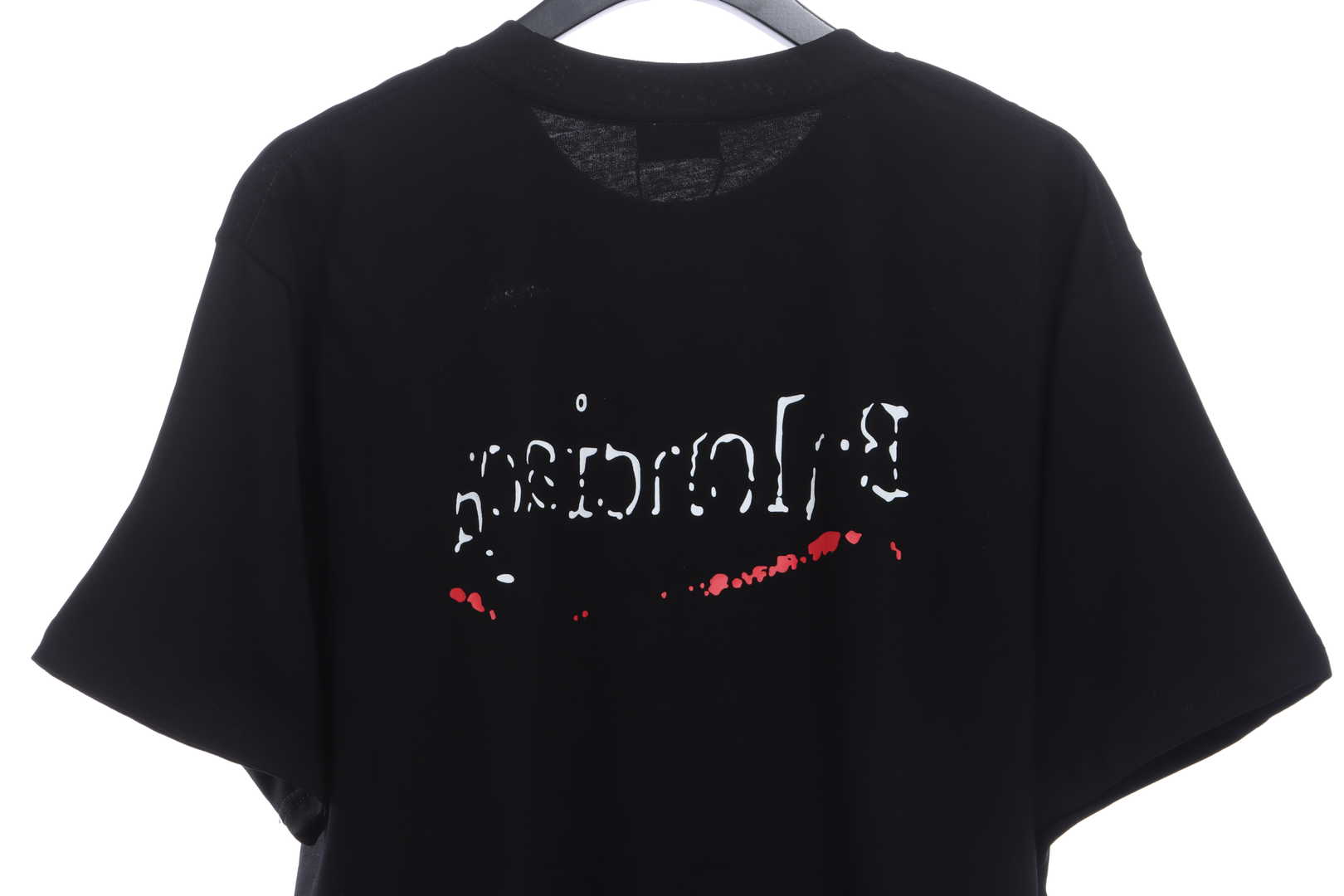 Balenciaga Damaged Coke Wave Short Sleeve Black