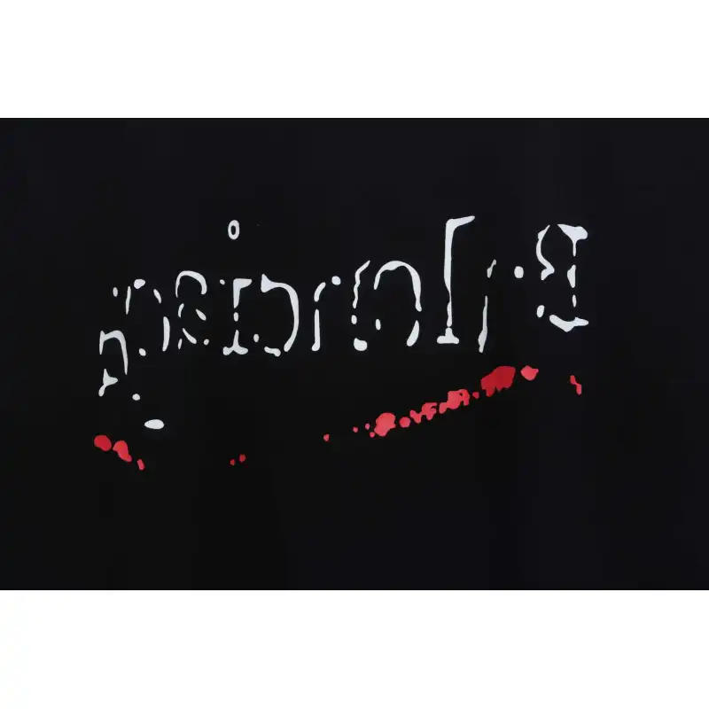 Balenciaga Damaged Coke Wave Short Sleeve Black