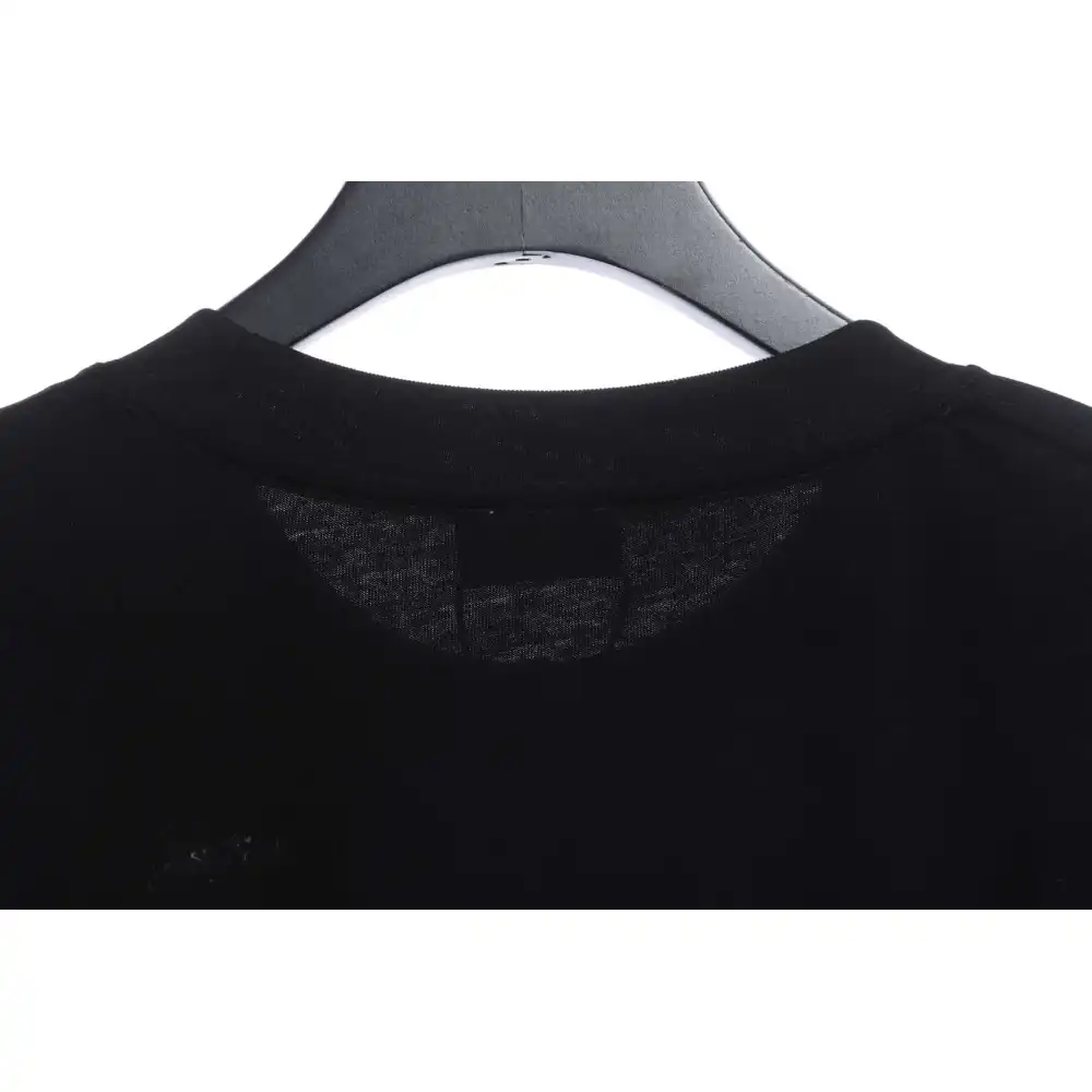 Balenciaga Damaged Coke Wave Short Sleeve Black