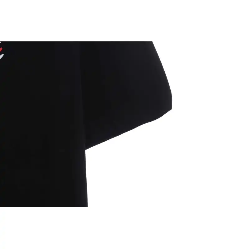 Balenciaga Damaged Coke Wave Short Sleeve Black