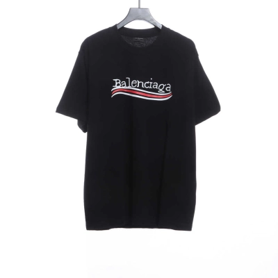 Balenciaga Damaged Coke Wave Short Sleeve Black 01