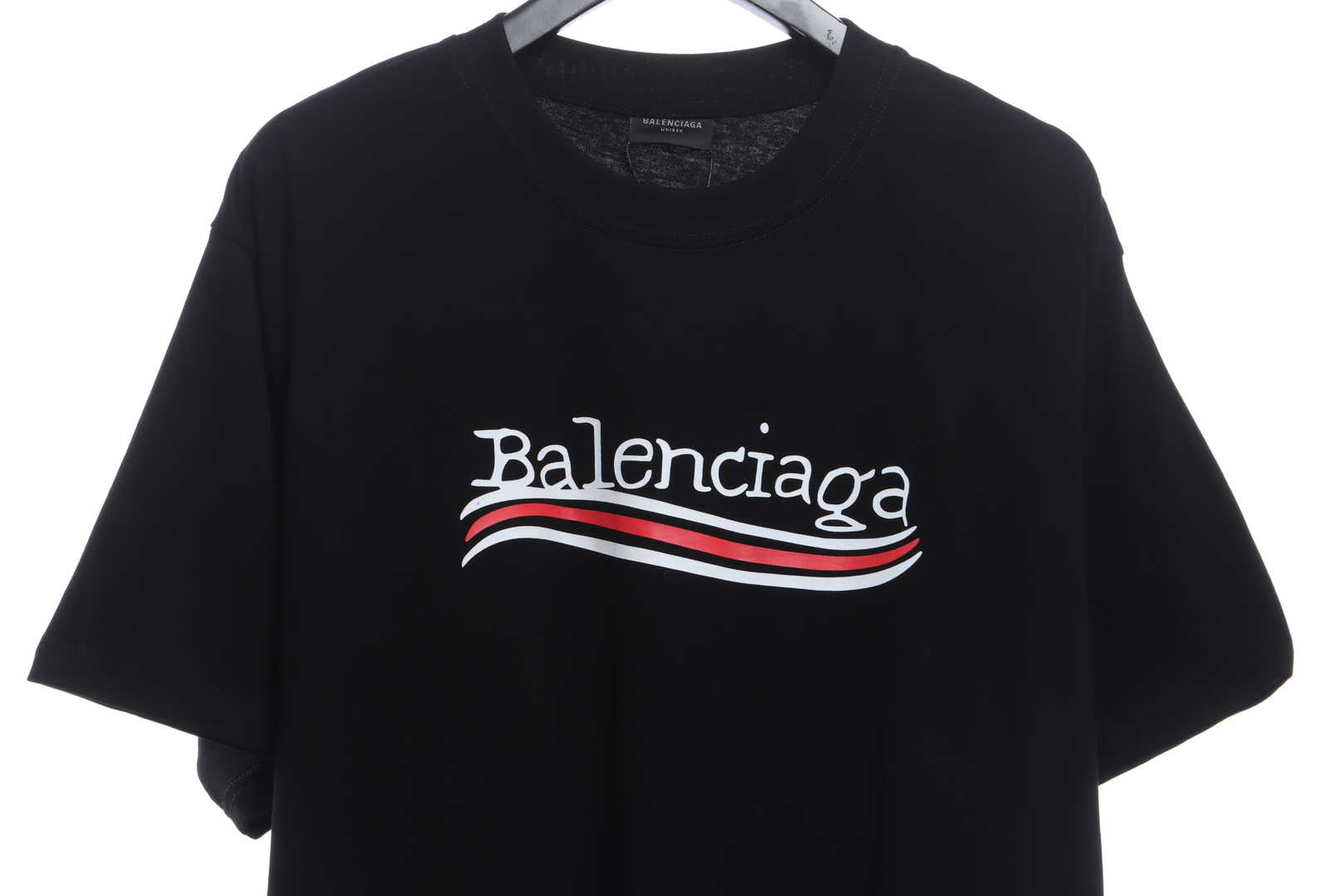Balenciaga Damaged Coke Wave Short Sleeve Black