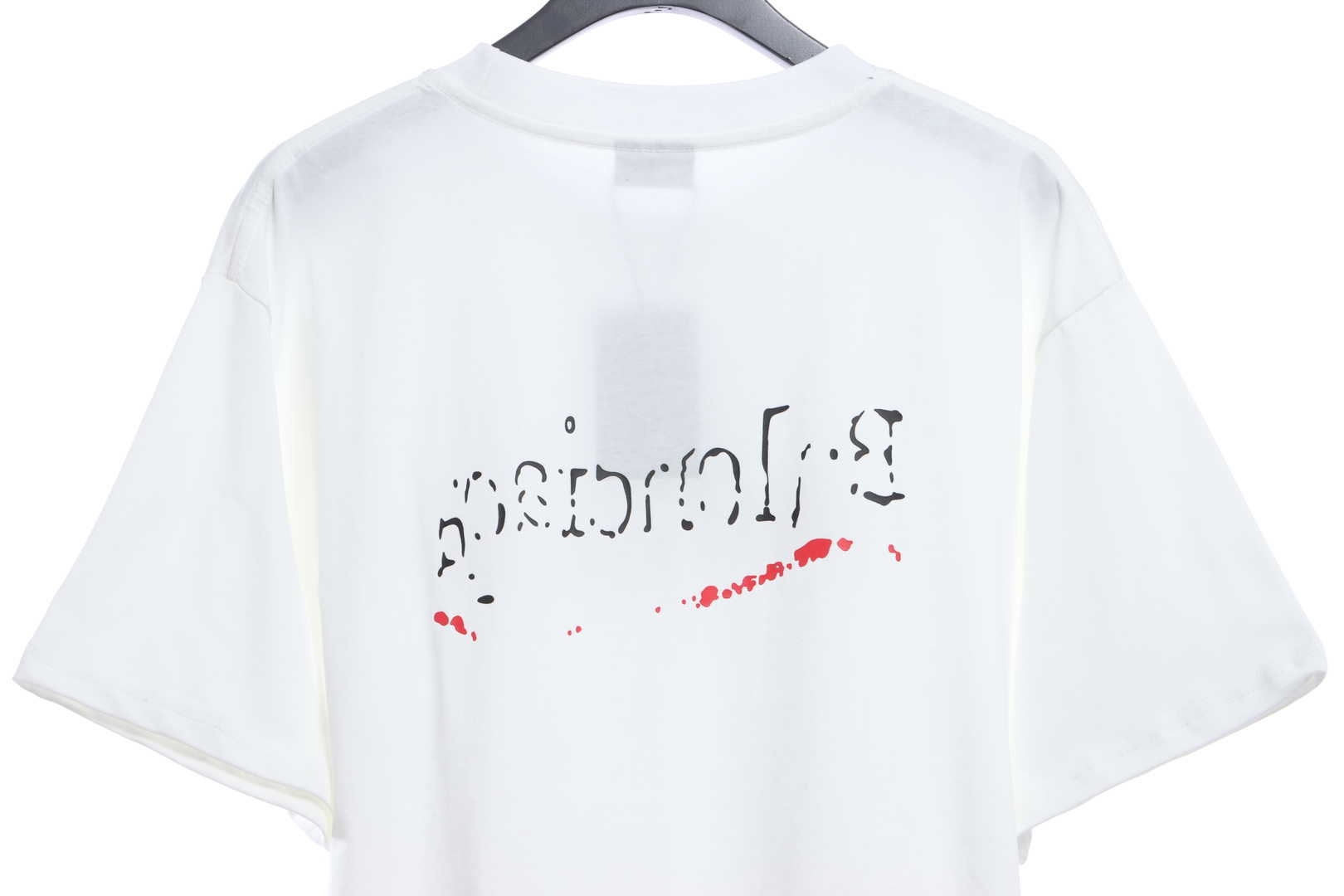 Balenciaga Damaged Coke Wave Short Sleeve White