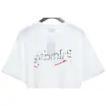 Balenciaga Damaged Coke Wave Short Sleeve White