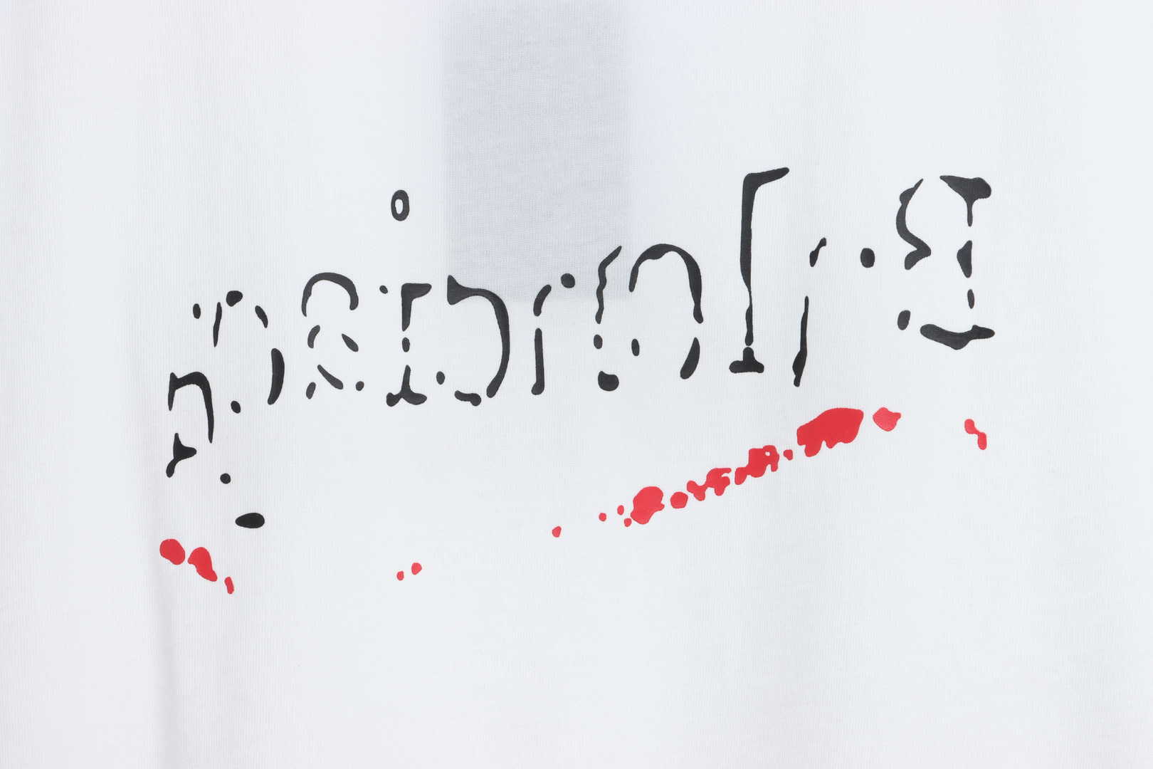 Balenciaga Damaged Coke Wave Short Sleeve White