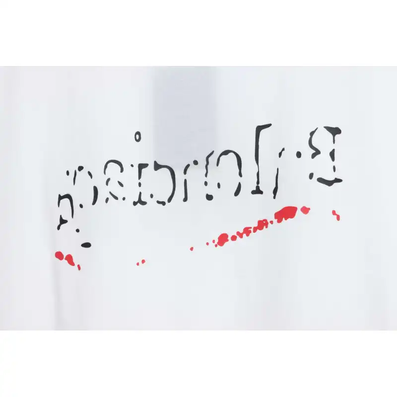 Balenciaga Damaged Coke Wave Short Sleeve White