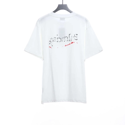 Balenciaga Damaged Coke Wave Short Sleeve White 02