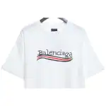 Balenciaga Damaged Coke Wave Short Sleeve White