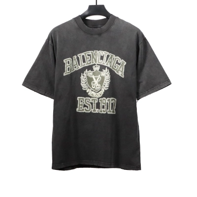 Balenciaga Distressed 1917 Wheat Ear Short Sleeves 01