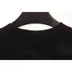 Balenciaga Distressed Mud-Dyed Double B Print Short Sleeves Black