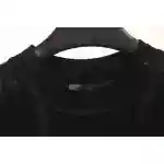Balenciaga Distressed Mud-Dyed Sanskrit Print Short Sleeves Black