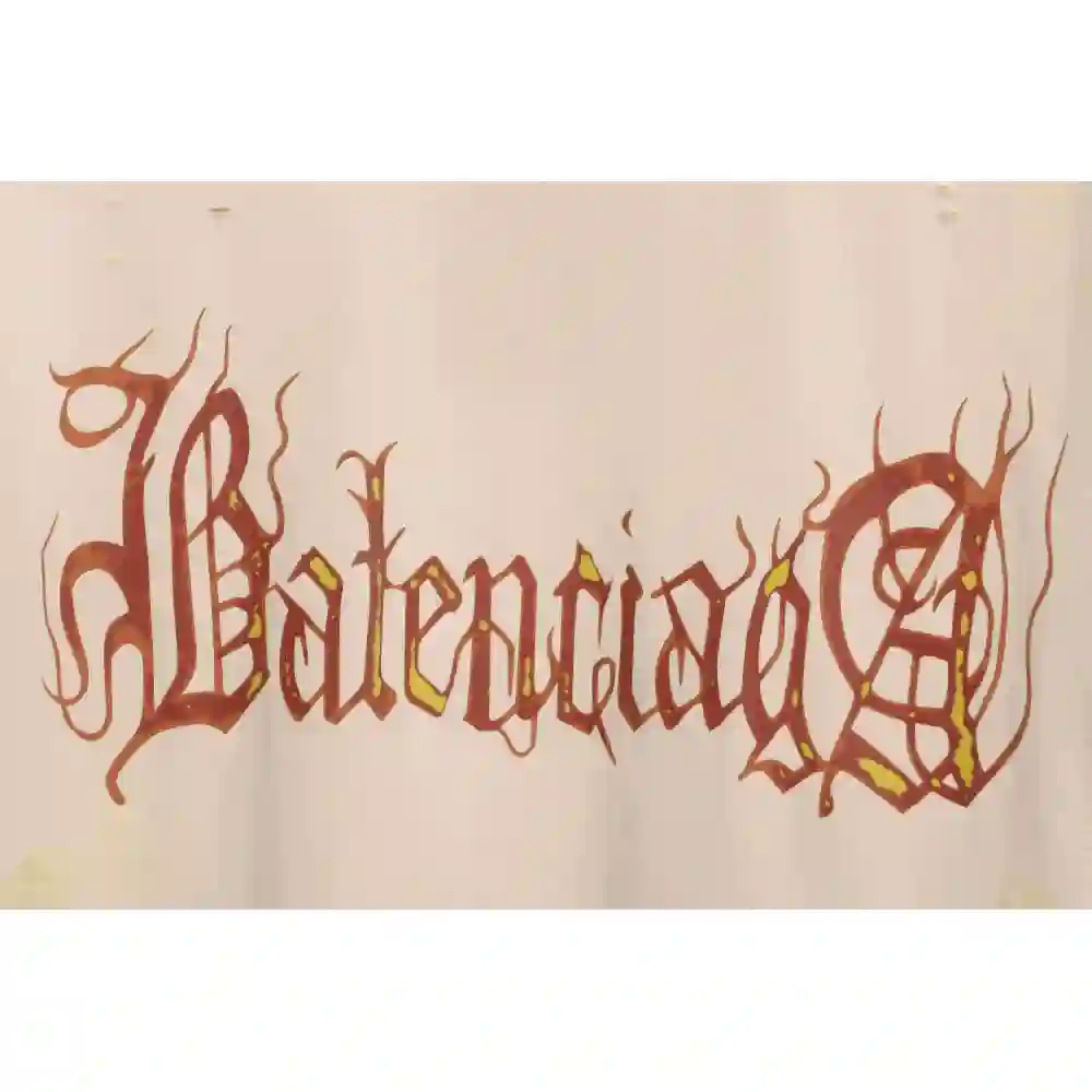 Balenciaga Distressed Mud-Dyed Sanskrit Print Short Sleeves White