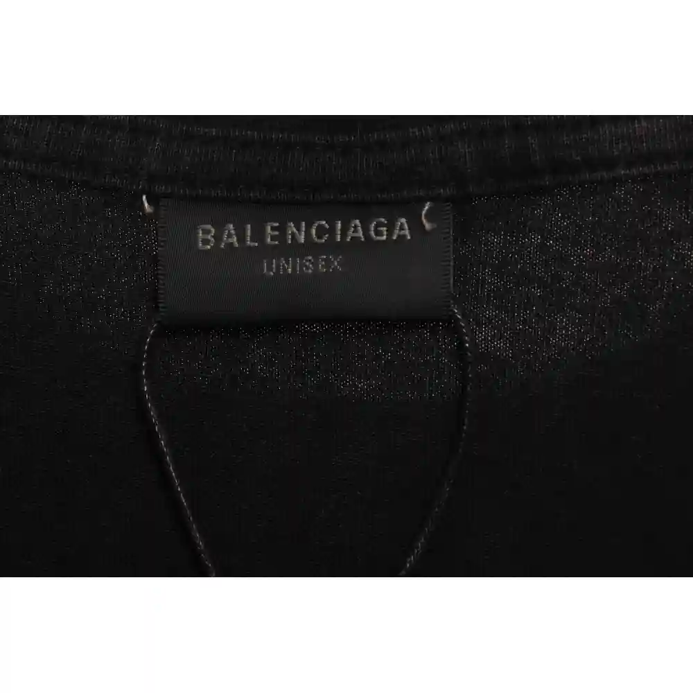 Balenciaga Distressed Washed And Damaged Coke Short Sleeves Distressed Gray
