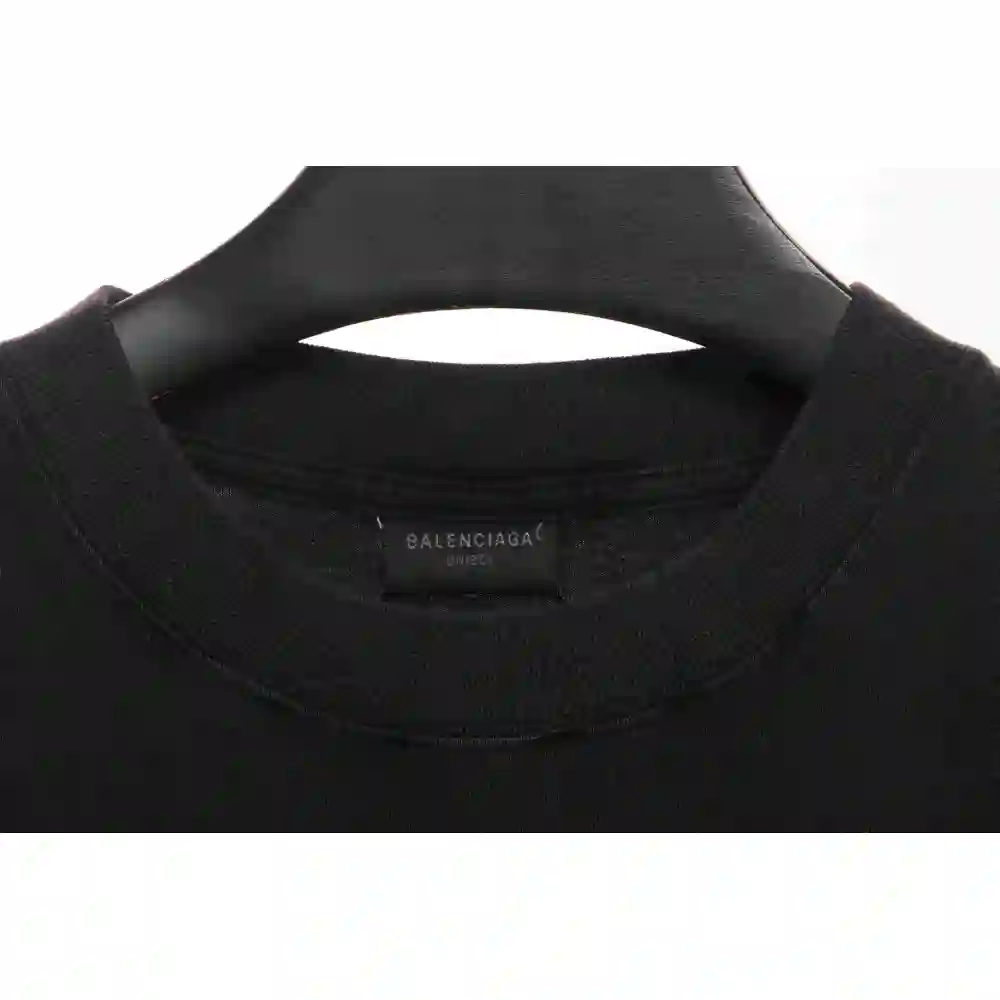 Balenciaga Distressed Washed And Damaged Coke Short Sleeves Distressed Gray
