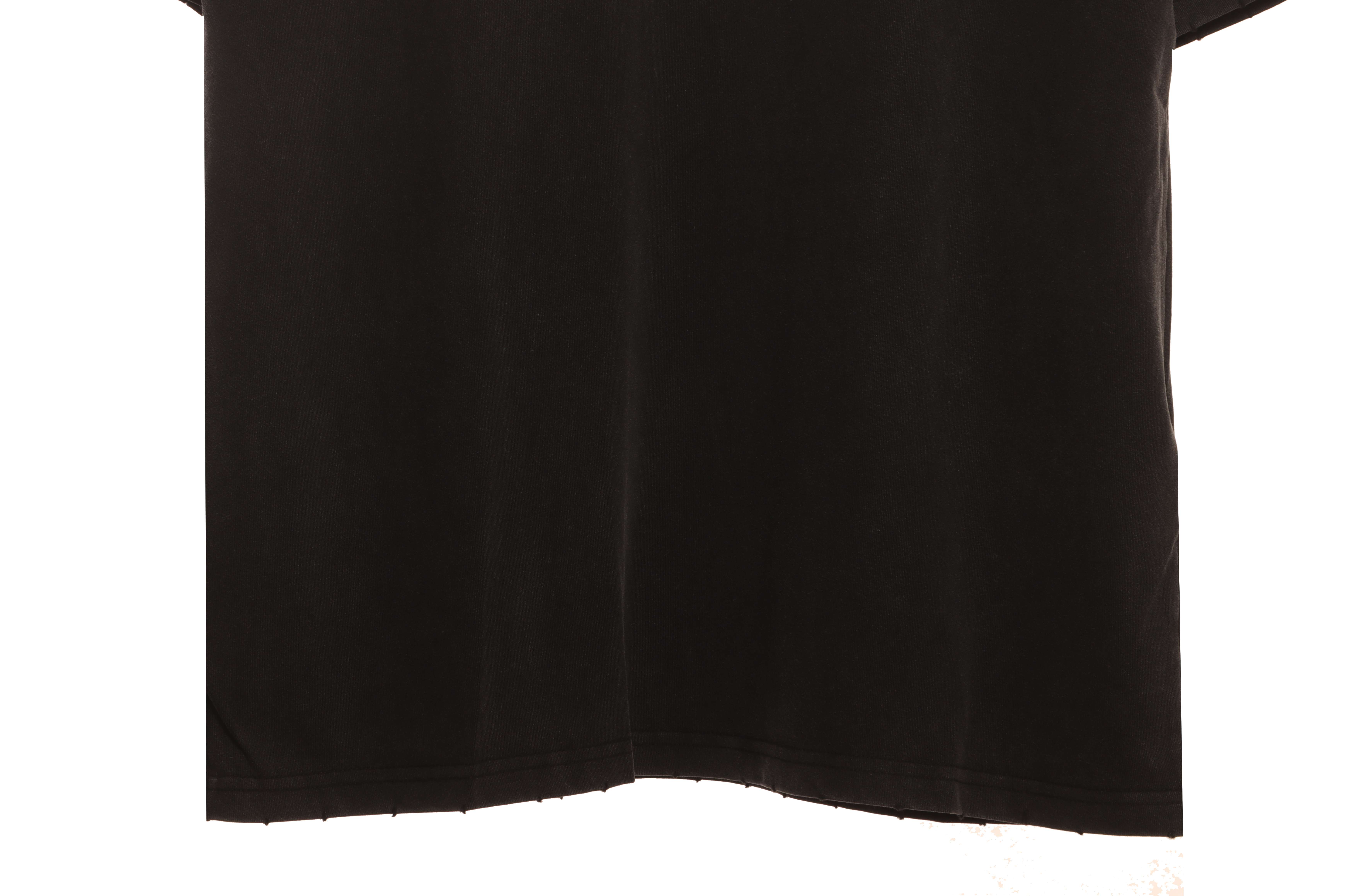 Balenciaga Distressed Washed And Damaged Coke Short Sleeves Distressed Gray