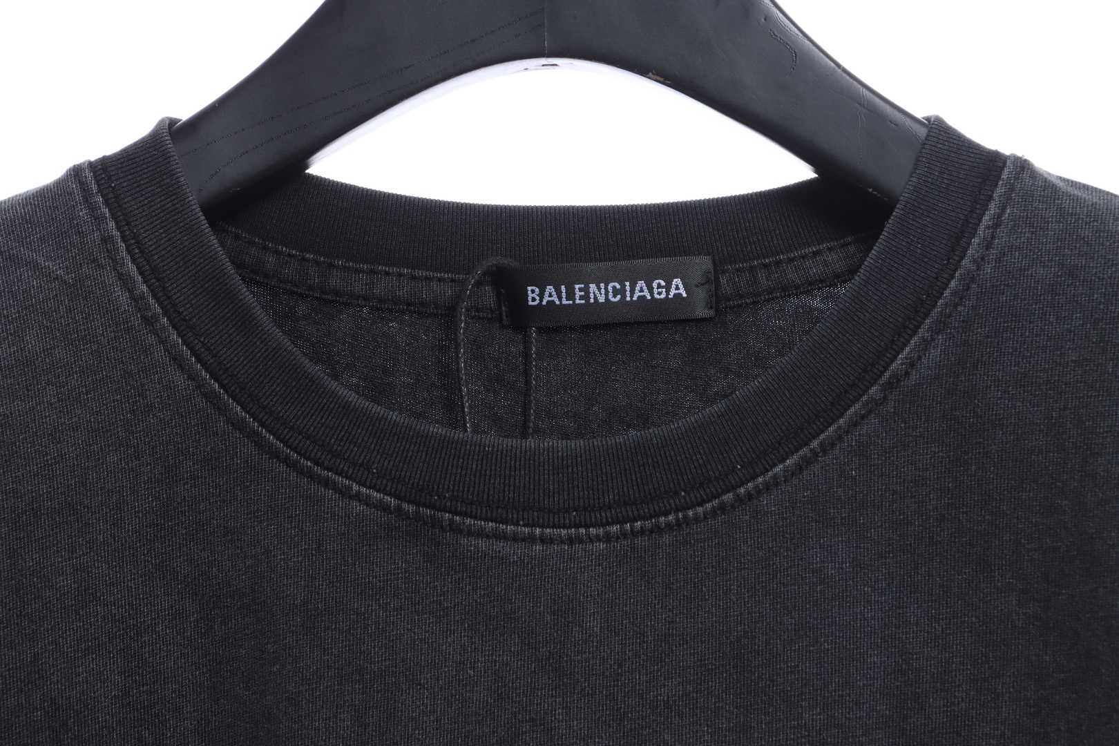 Balenciaga Distressed Washed Buttoned Short Sleeves