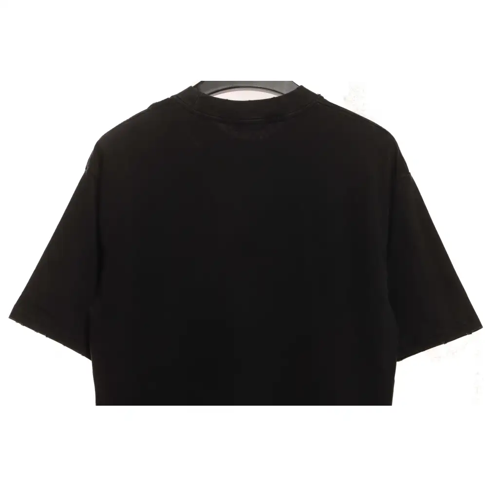 Balenciaga Distressed Washed Double B Short Sleeves