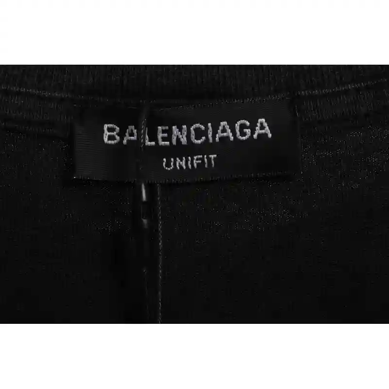 Balenciaga Distressed Washed Double B Short Sleeves