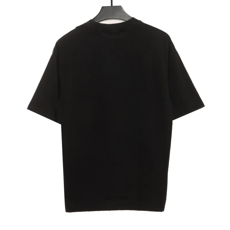 Balenciaga Distressed Washed Double B Short Sleeves