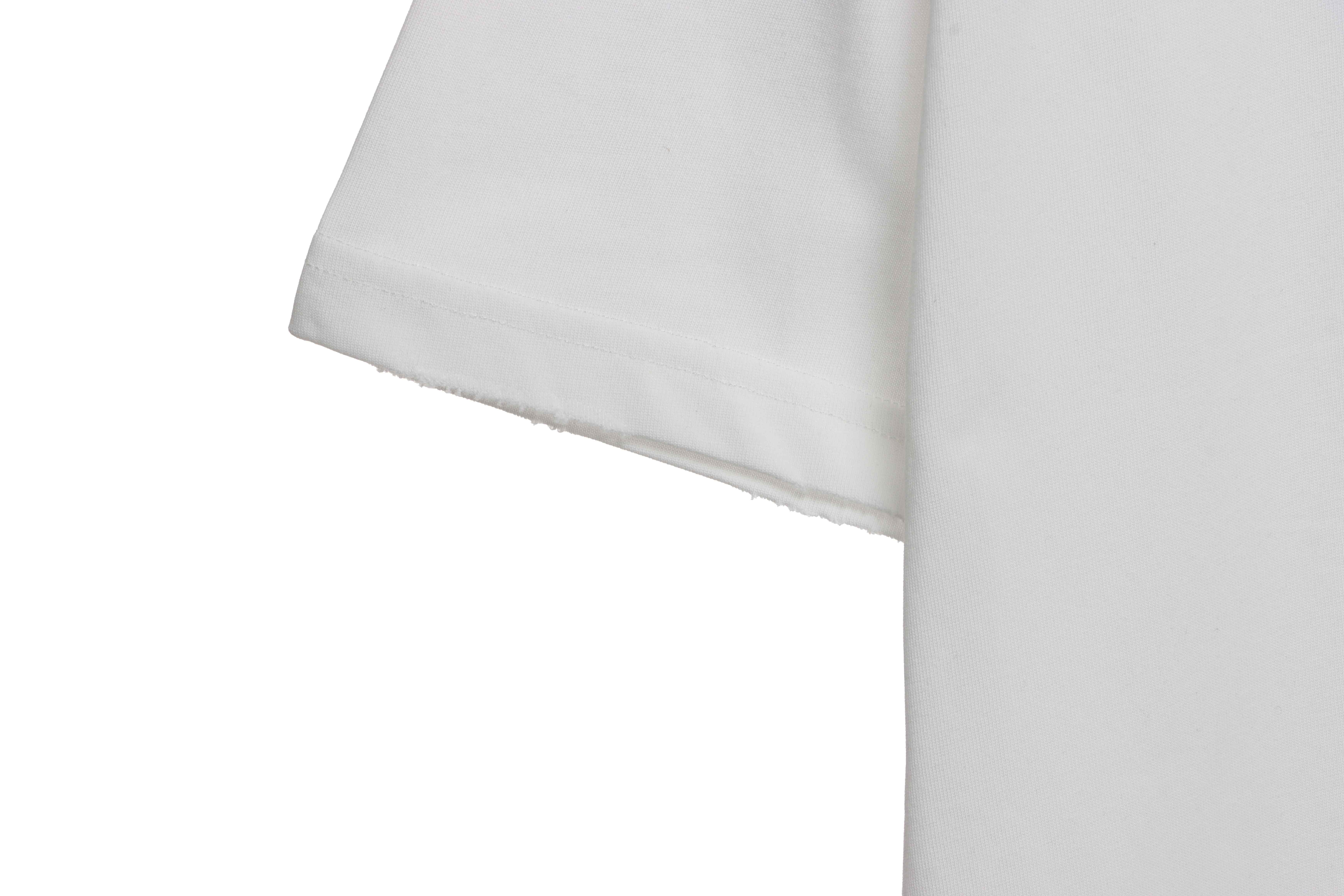 Balenciaga Distressed Washed Front And Back Surf Print Short Sleeves