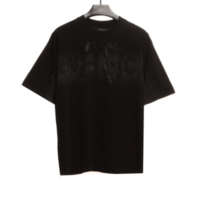 Balenciaga Double B Diamond Short Sleeve Black 01