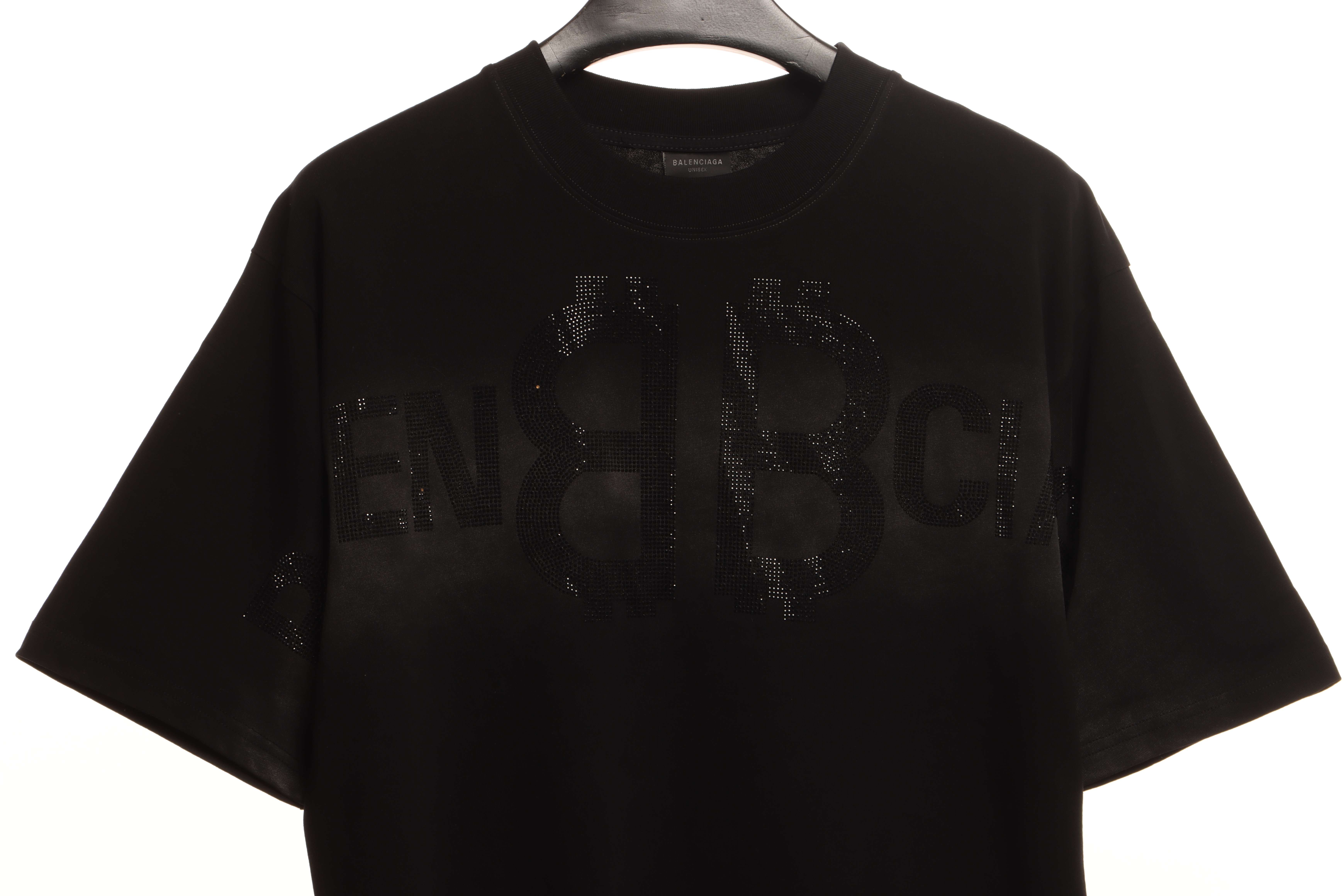 Balenciaga Double B Diamond Short Sleeve Black