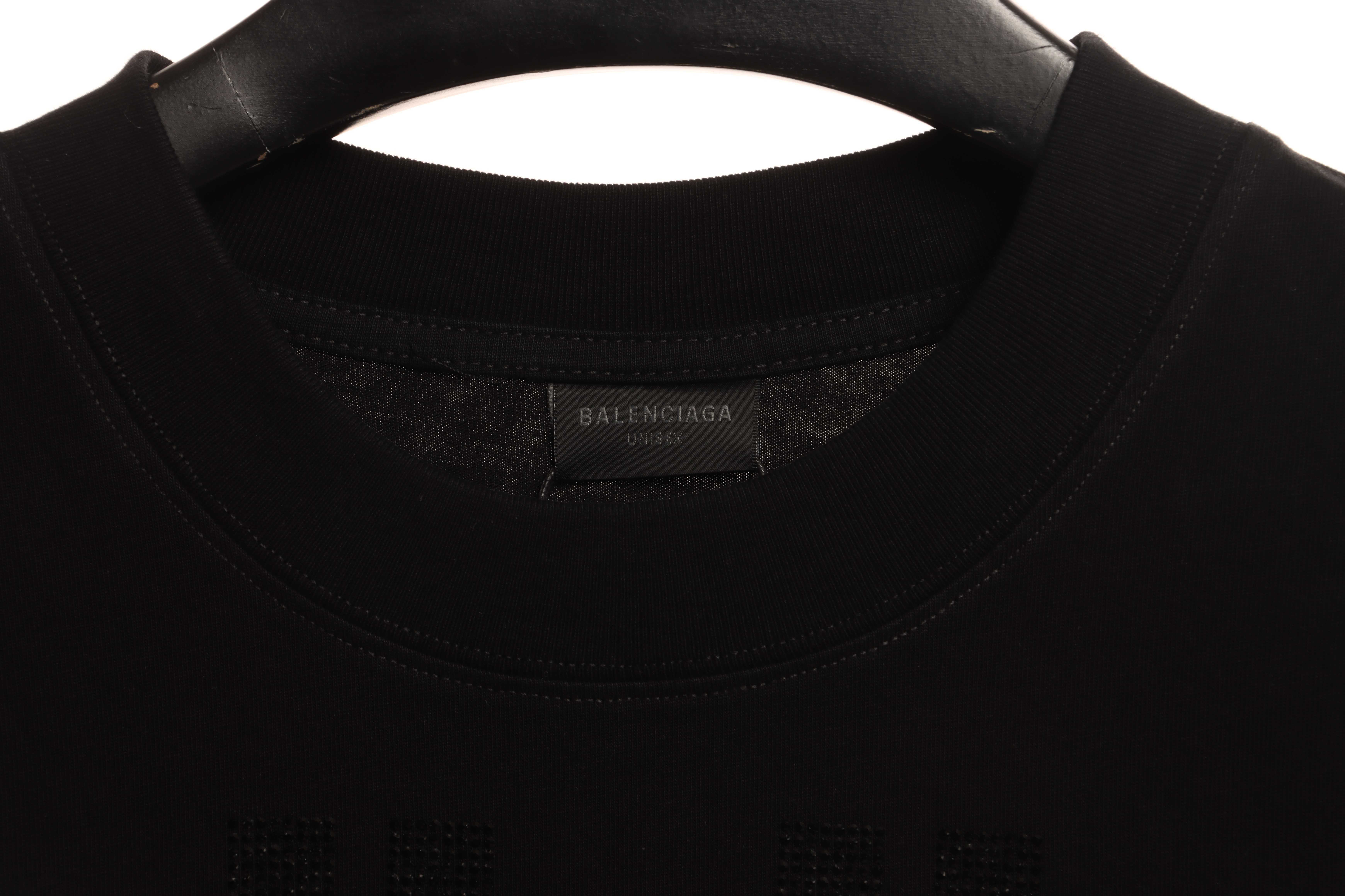 Balenciaga Double B Diamond Short Sleeve Black