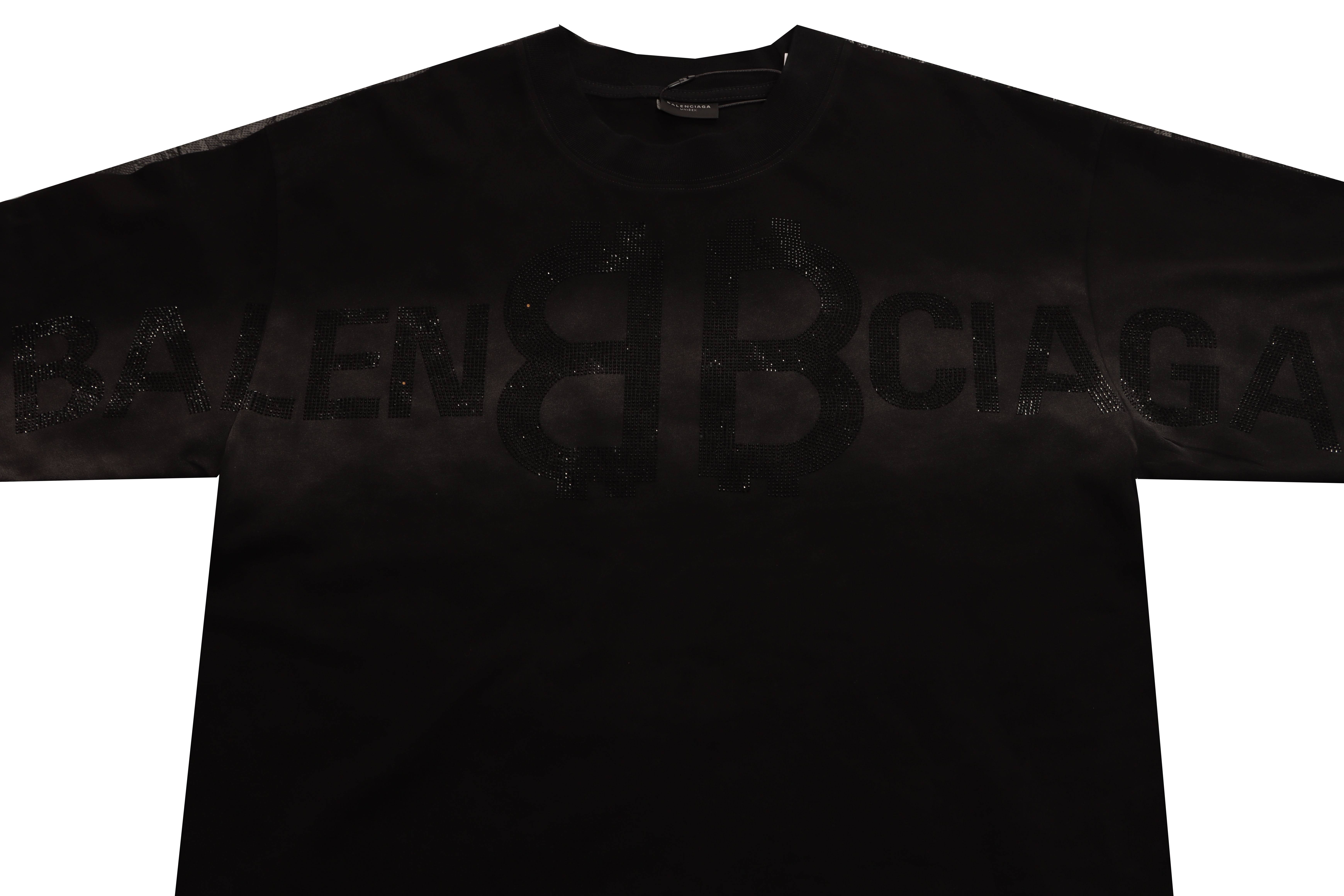 Balenciaga Double B Diamond Short Sleeve Black