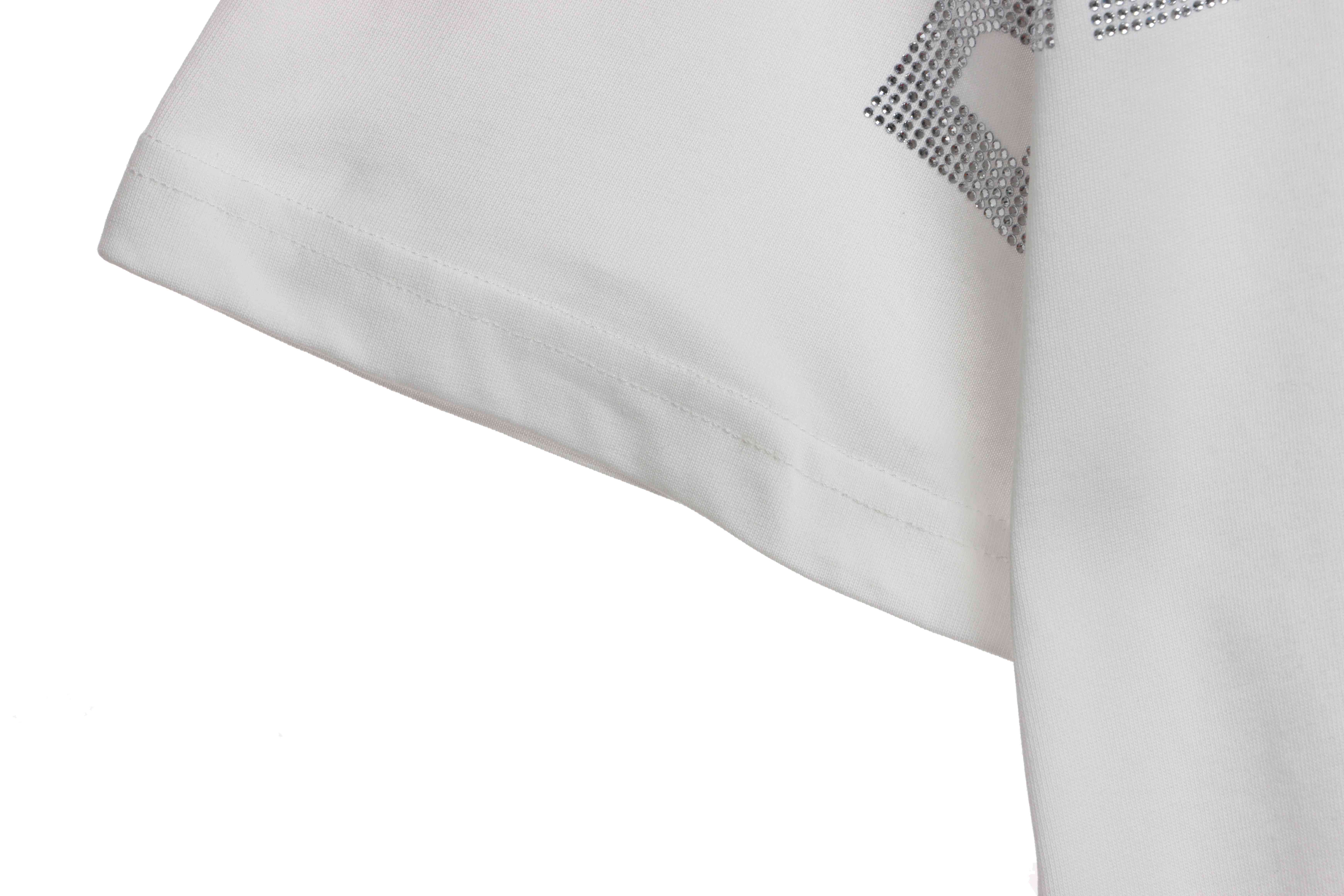 Balenciaga Double B Diamond Short Sleeve White