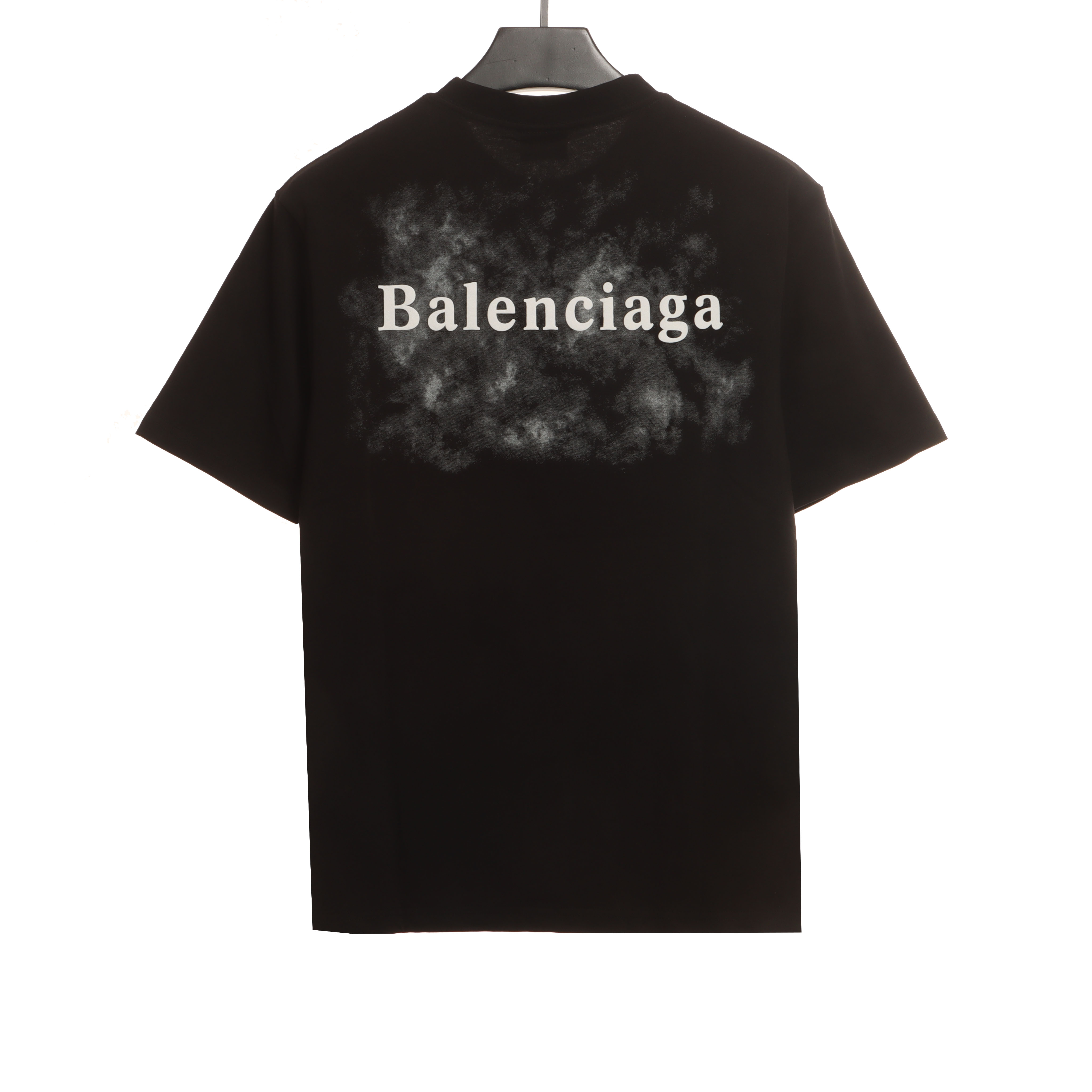 Balenciaga Double B Embroidered Short-Sleeved T-shirt