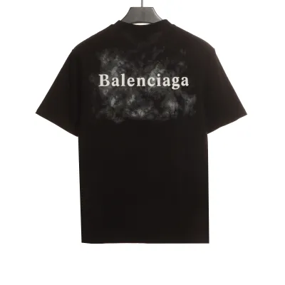 Balenciaga Double B Embroidered Short-Sleeved T-shirt 02